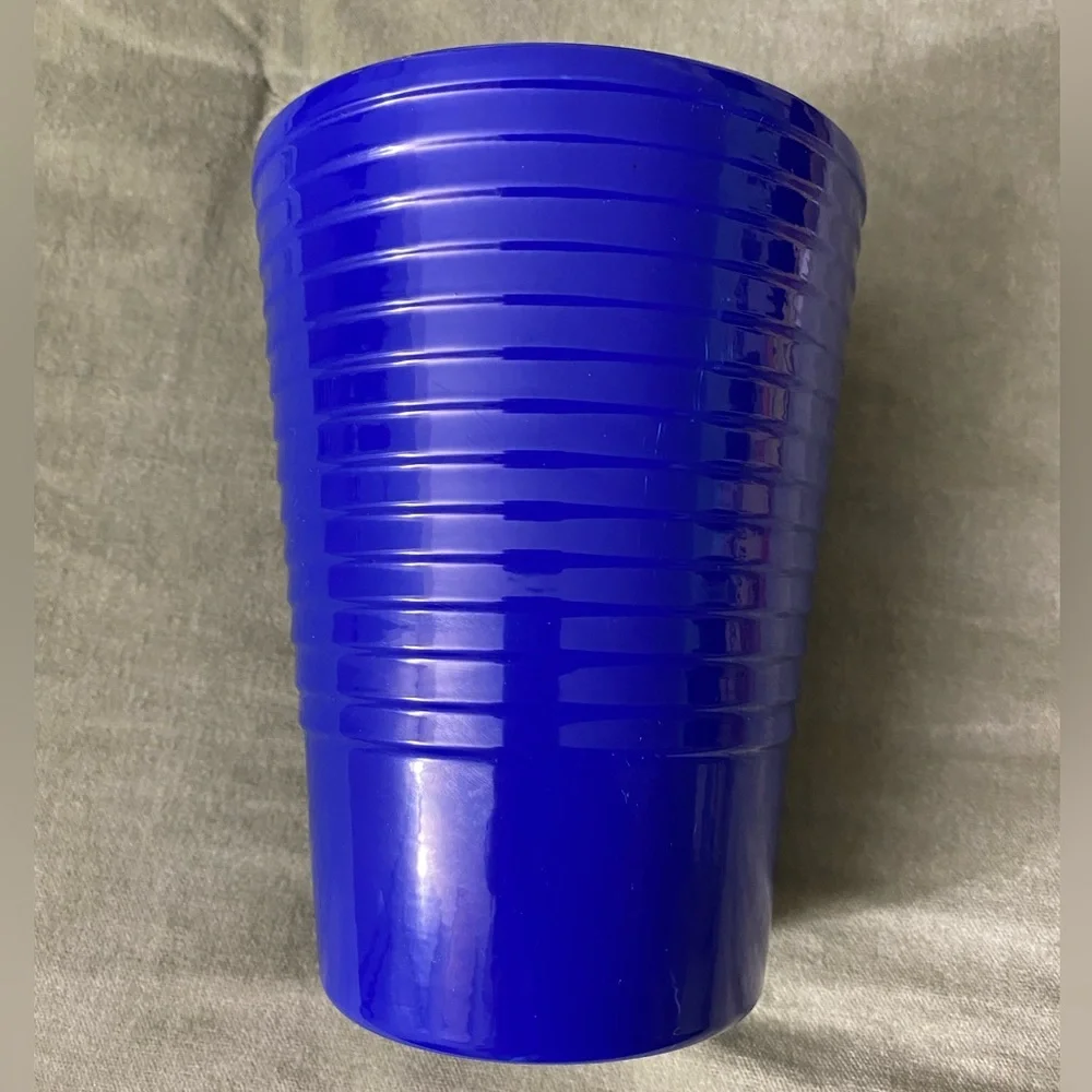 Vibrant Blue Sapphire glass vase ceramic made in Germany